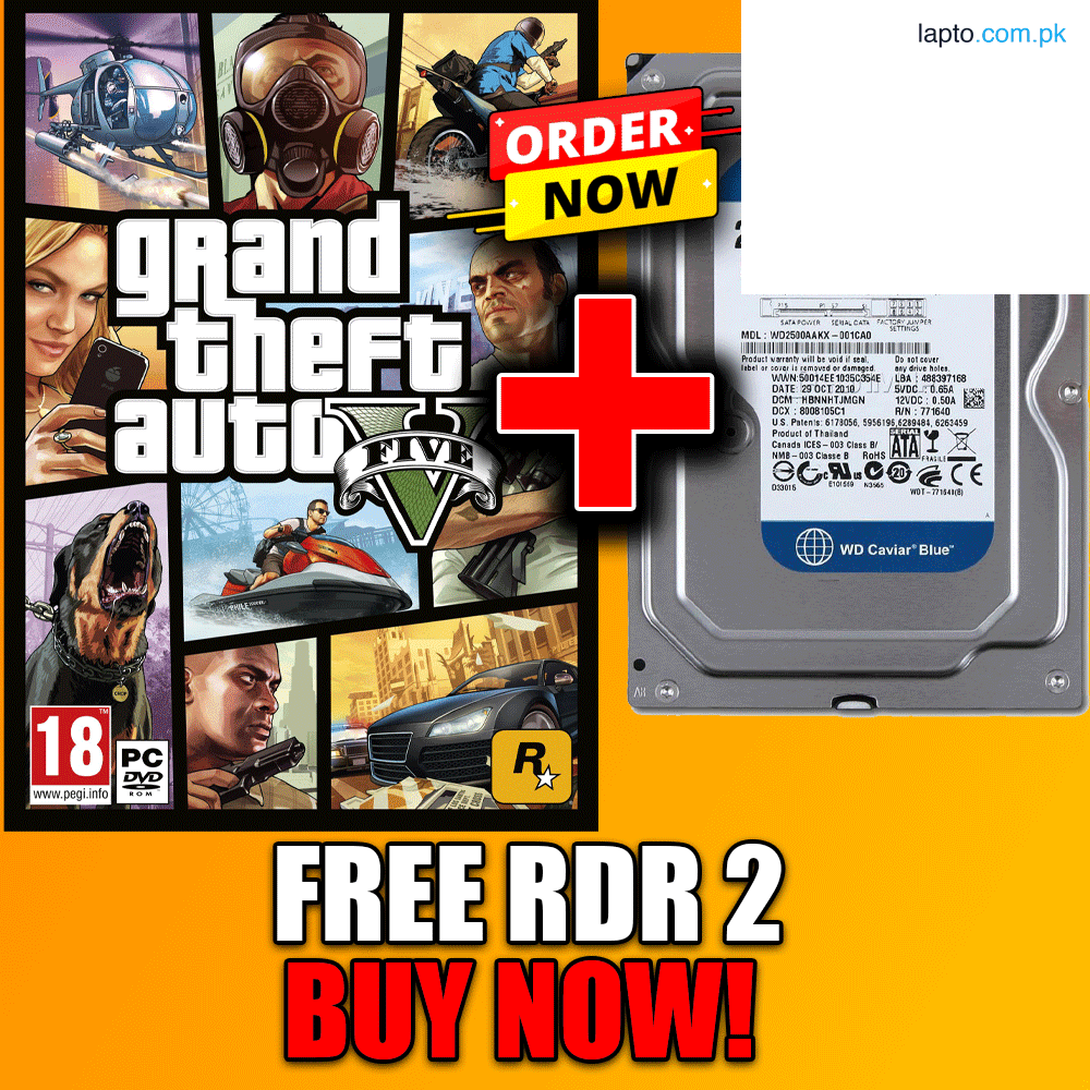 GTA V Full Modded PC Game on 250GB Hard Drive | High Graphics | Plug & Play | Fast Delivery