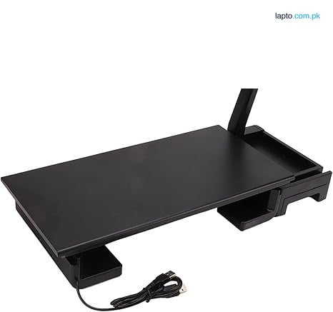 Monitor Stand Riser, Ergonomic Computer Riser with Headphone Holder and Storage Drawer Space, USB Charging Port, Adjustable Desk Organizer for Laptop, Printer, PC