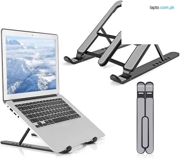 Adjustable Laptop Stand – Foldable, Portable & Ergonomic Notebook Holder for Desk, Office, and Home Use by huzaifa trends