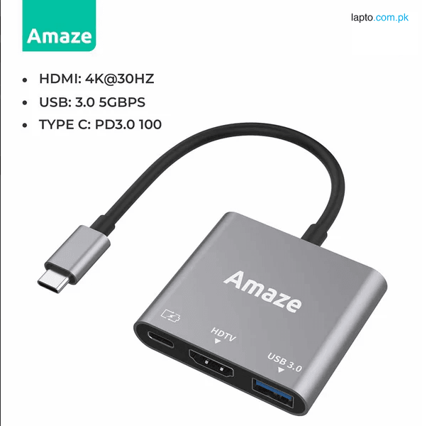 AMAZE 3-IN-1 TYPE C HUB ADAPTER | A313