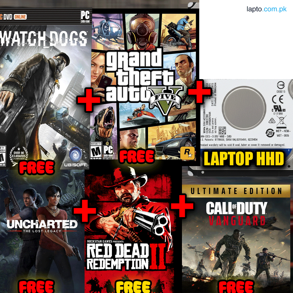 Buy 500GB Laptop Hard Drive | Free Preloaded Games GTA V, RDR2, Forza Horizon 5, COD Vanguard and Others | Fast Delivery | 100% Health