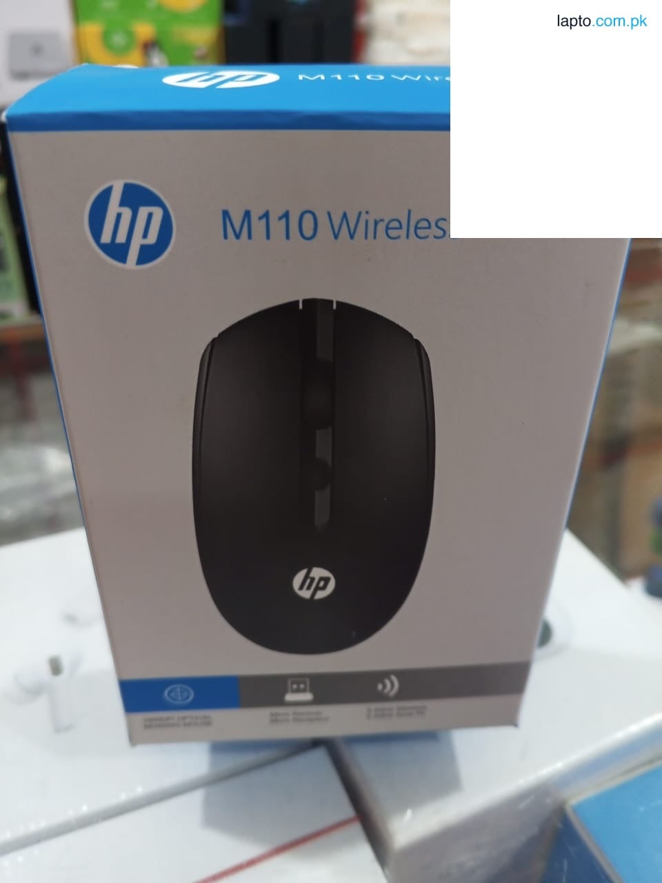 HP M110 Wireless Mouse – 2.4GHz Ergonomic Design, Optical Sensor, 10m Range, Plug & Play, Low Power Consumption