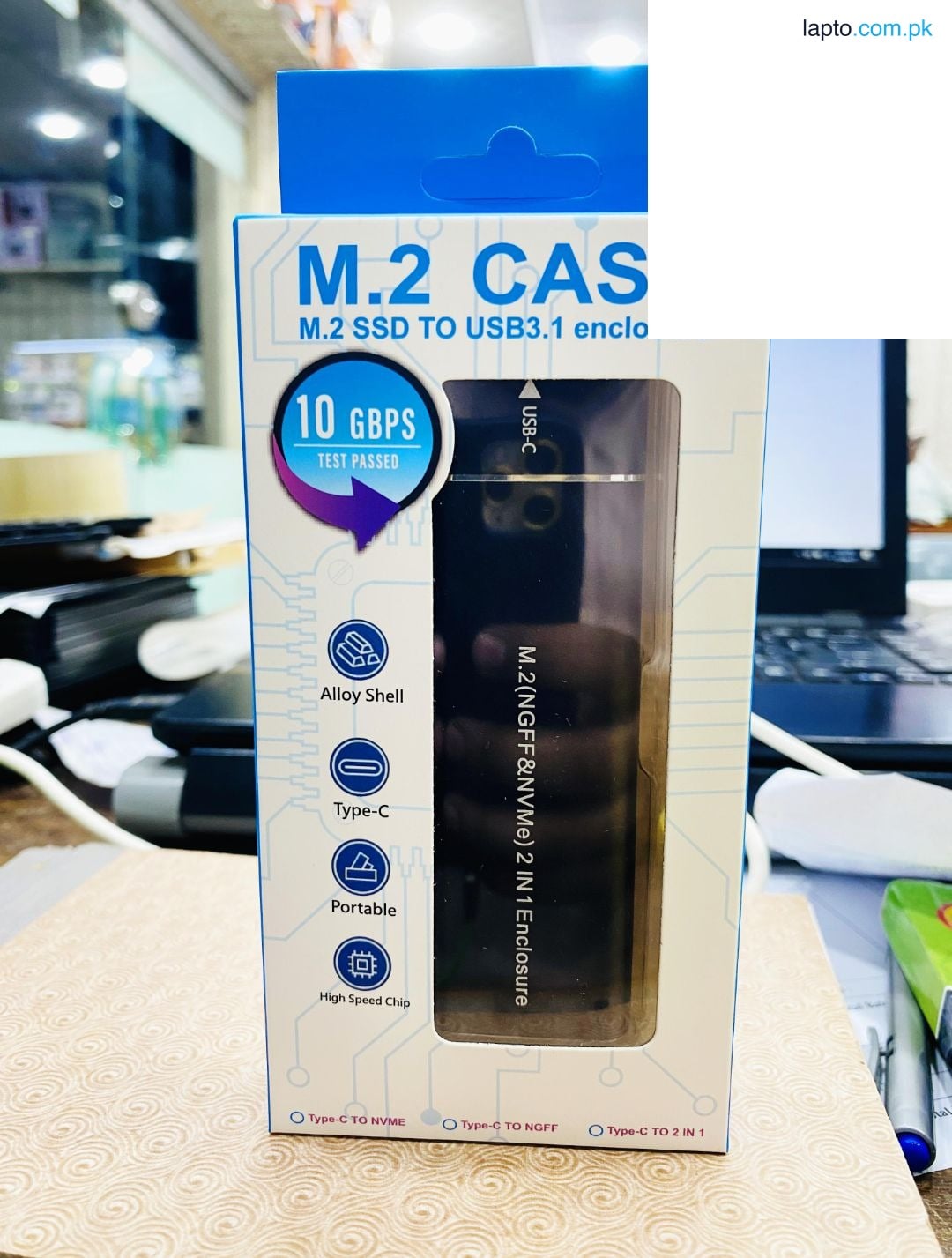 M.2 SSD to USB 3.1 (Type C) Enclosure (NVMe & NGFF)