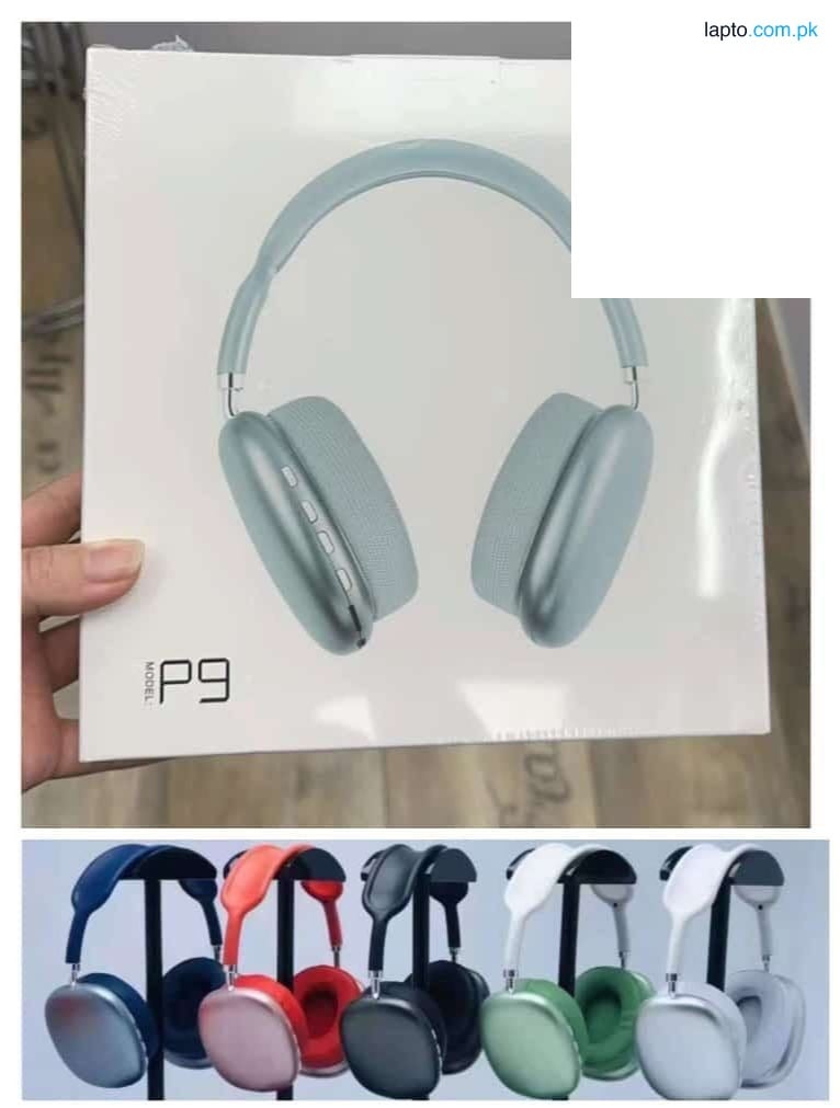 P9 Wireless Bluetooth Headphones | HiFi Stereo Over-Ear | Built-in Mic | Sports Headset for iPhone, Tablet, PC