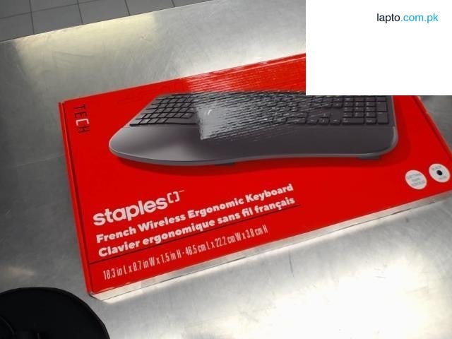 Ergonomic Wireless Keyboard - French Layout (AZERTY) - Comfortable Typing