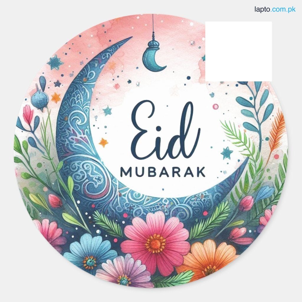 Eid Mubarak Stickers Eid Islamic Stickers Sticker Pack Of 10 Sticker -for mobile back, Laptop, dairy and for decorating your stuff and making them look more attractive 2 inch x 2 inch sticker