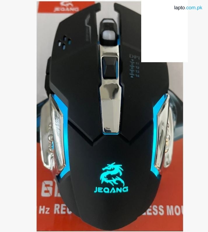 JW 220 Wireless Gaming Mouse – Rechargeable 6 Button RGB Rainbow Light Mouse for Laptop & PC