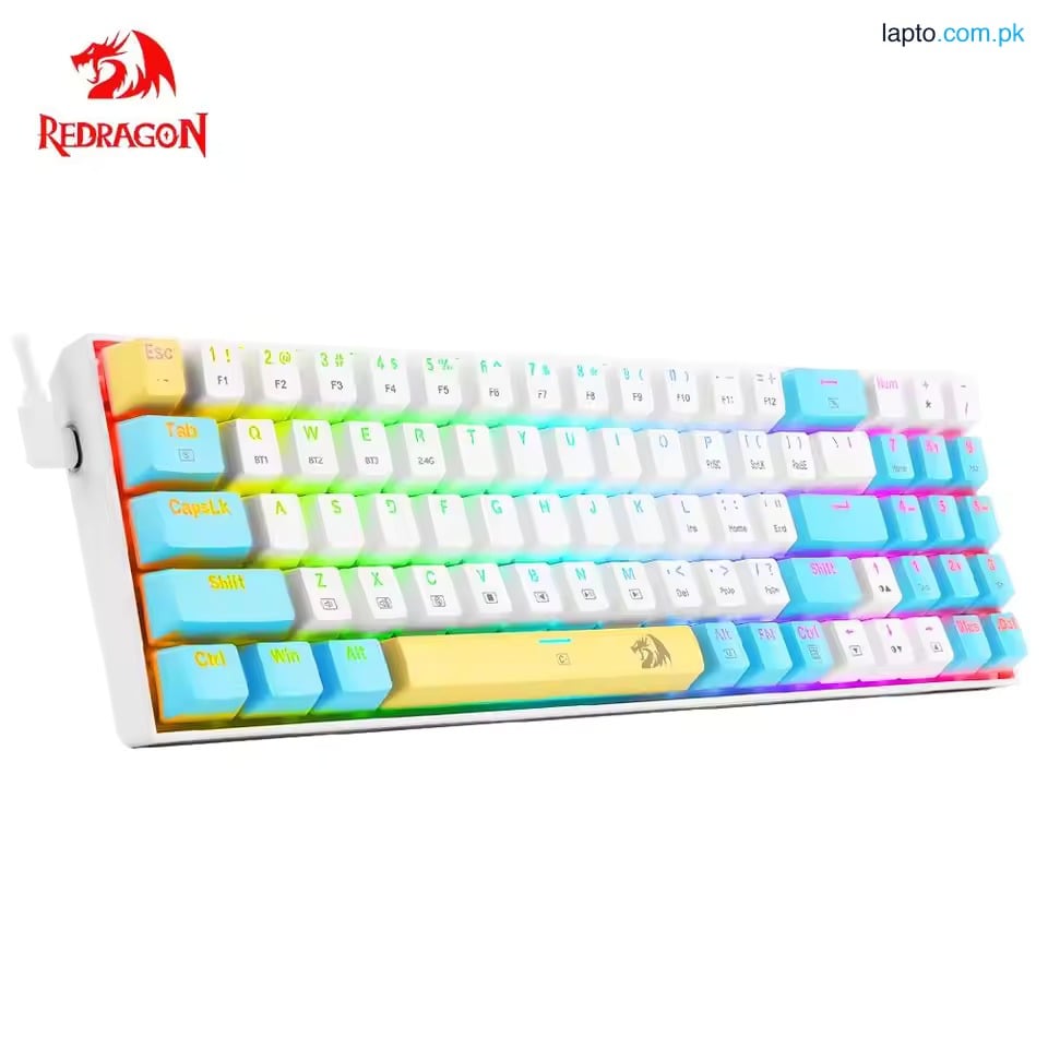 Wireless Mechanical Gaming Keyboard β Redragon K688 Pro 78 Keys Compact RGB Backlit Mechanical Keyboard with Yellow Switches, Hot-Swappable Keys, Tri-Mode Bluetooth/2.4GHz/USB-C Wired 75% Rechargeable Keyboard for PC & Laptop β Best RGB Gaming Keyboard