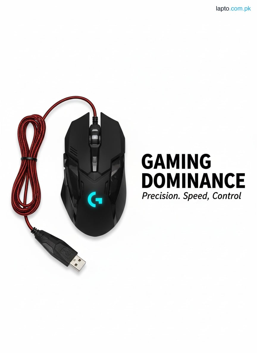 SKYLION M9 Wired Gaming Mouse with RGB Lights - Ergonomic USB Optical Mouse for PC Laptop | Competitive Game Mouse for Pro Gamers