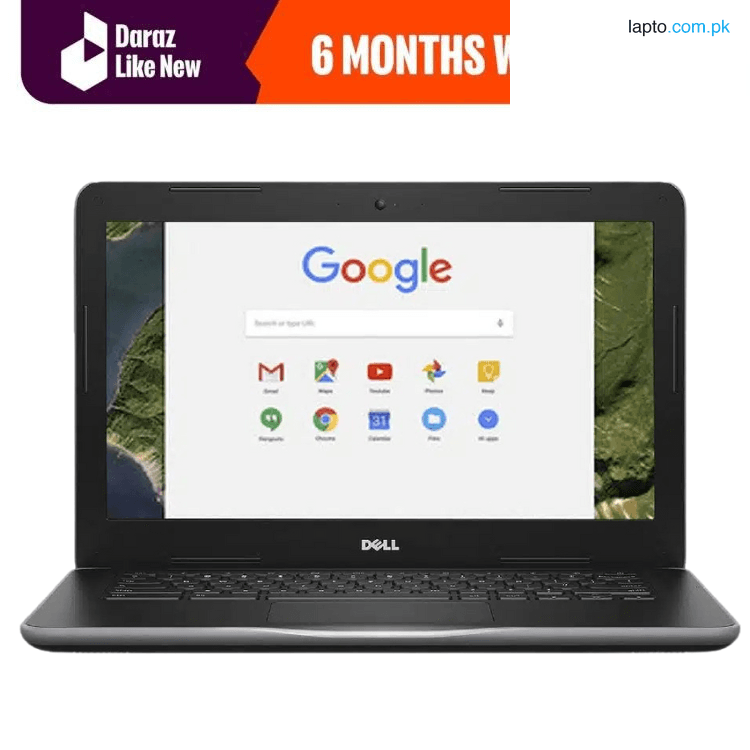 Dell Chromebook 3380 | 32GB Storage | 4GB RAM | ‎Intel Celeron 1.60GHz | 13.3 Inch Display | Playstore Supported Laptop Chromebook Daraz Like New Laptops
