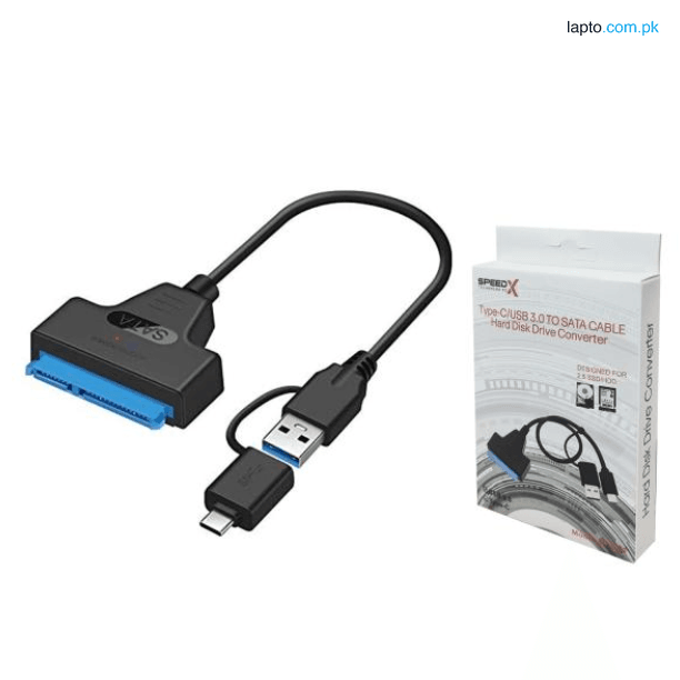 New - Speedx 2 In 1 Usb And Type-c To Sata 3.0 Cable