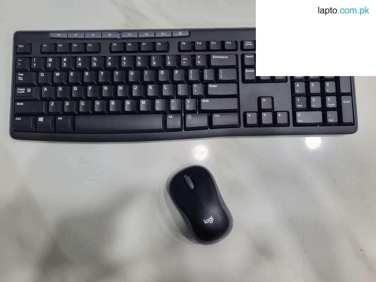 MK270 Wireless Keyboard and Mouse Combo, Very Smooth and fast Typing full Size Keyboard 3 Click Mouse Best for Home and Office Use. (Refurbished)