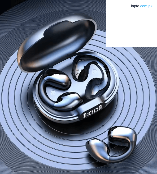 Original D101 Open-Ear Clip Bone Conduction Bluetooth Headphones – Wireless Sports Earphones with Mic, HiFi Sound,best for gym