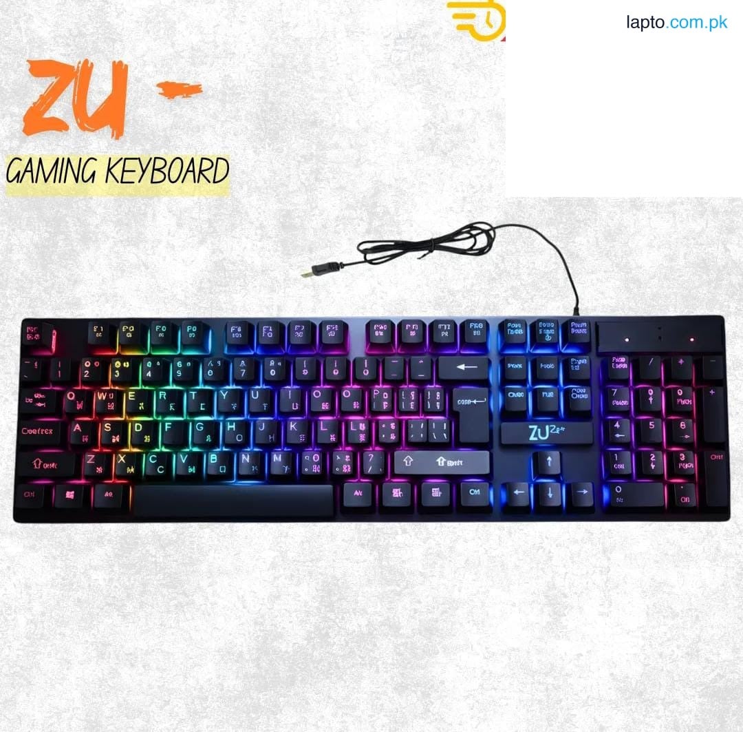 RGB Wired Gaming Keyboard - 112 Backlit Keys with Mechanical Feel - Wired for PC, Laptop, Mobile, PUBG & More - Smooth Typing & Fast Gameplay - Budget-Friendly Gaming Setup with Glowing Keys & Stylish Design