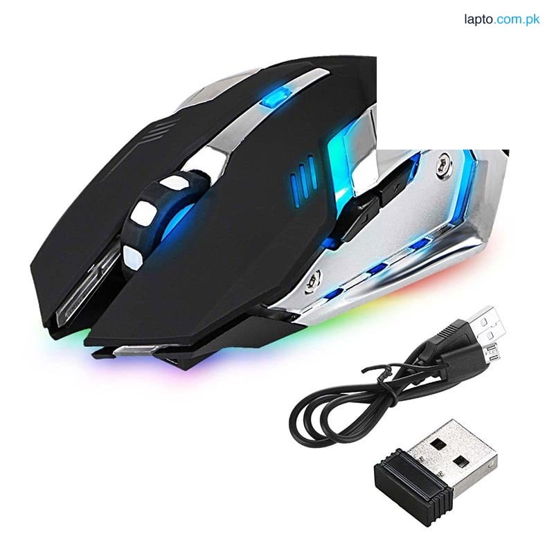 LED Wireless Optical Gaming Mouse Rechargeable X7 High Resolution Mouse