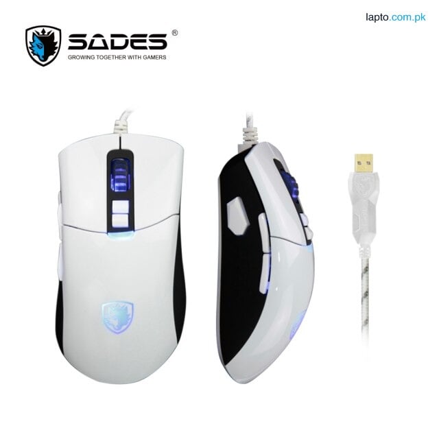 Sades Aurora RGB Mechanical Gaming Mouse Adjustable 7000 DPI