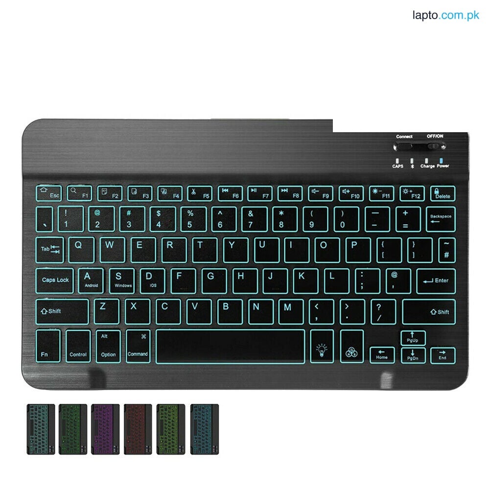 High Quality Backlit Illuminated Wireless Bluetooth Keyboard Chargeable IOS Android Windows
