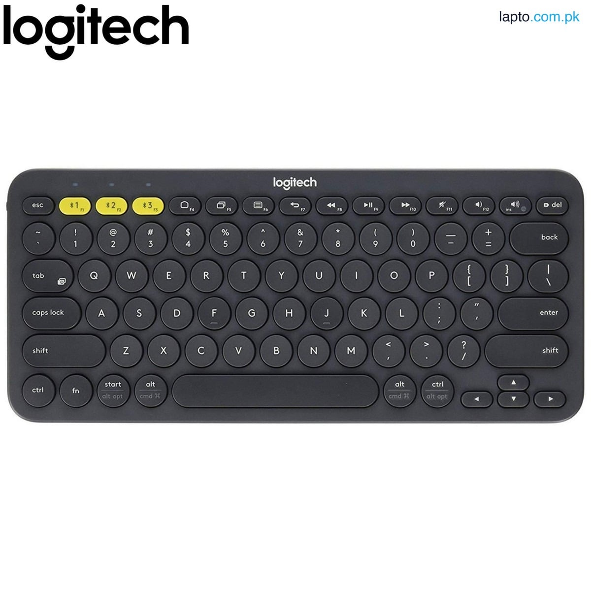 Logitech K380 Multi Device Bluetooth Keyboard Small Compact Design Grey