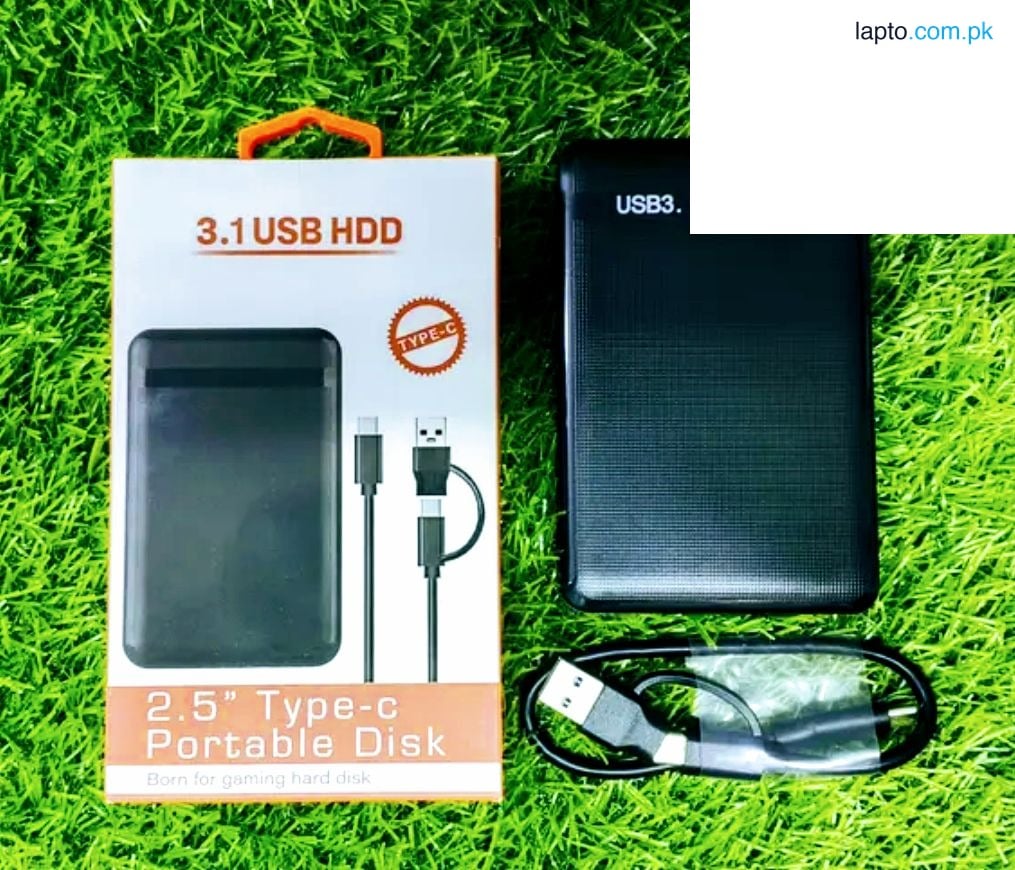 External Hard Drive 2.5" SSD Enclosure USB Type-C 2 in 1 Portable Disk Case