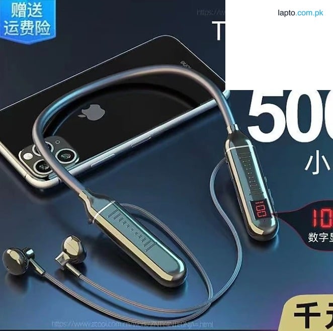 Imported Bluetooth Earphones Wireless Magnetic in Ear Headphones Sport Neckband Neck-hanging TWS Earbuds Wireless Bluetooth Headset with Mic | large Capacity Digital Display Neckband