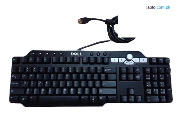 Dell Keyboard USB Wired Full Size Multimedia Keyboard for Laptop PC Computer Durable Keys Plug & Play
