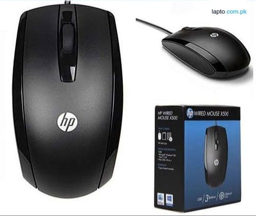 HP X500 Optical Mouse - Wired Mouse – Comfortable & Reliable USB Mouse
