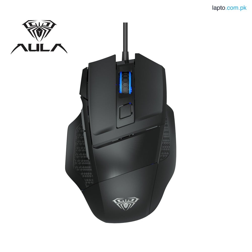 AULA S12 Wired Gaming Mouse - 7 Buttons, RGB Backlit, High Precision Gamer Mouse