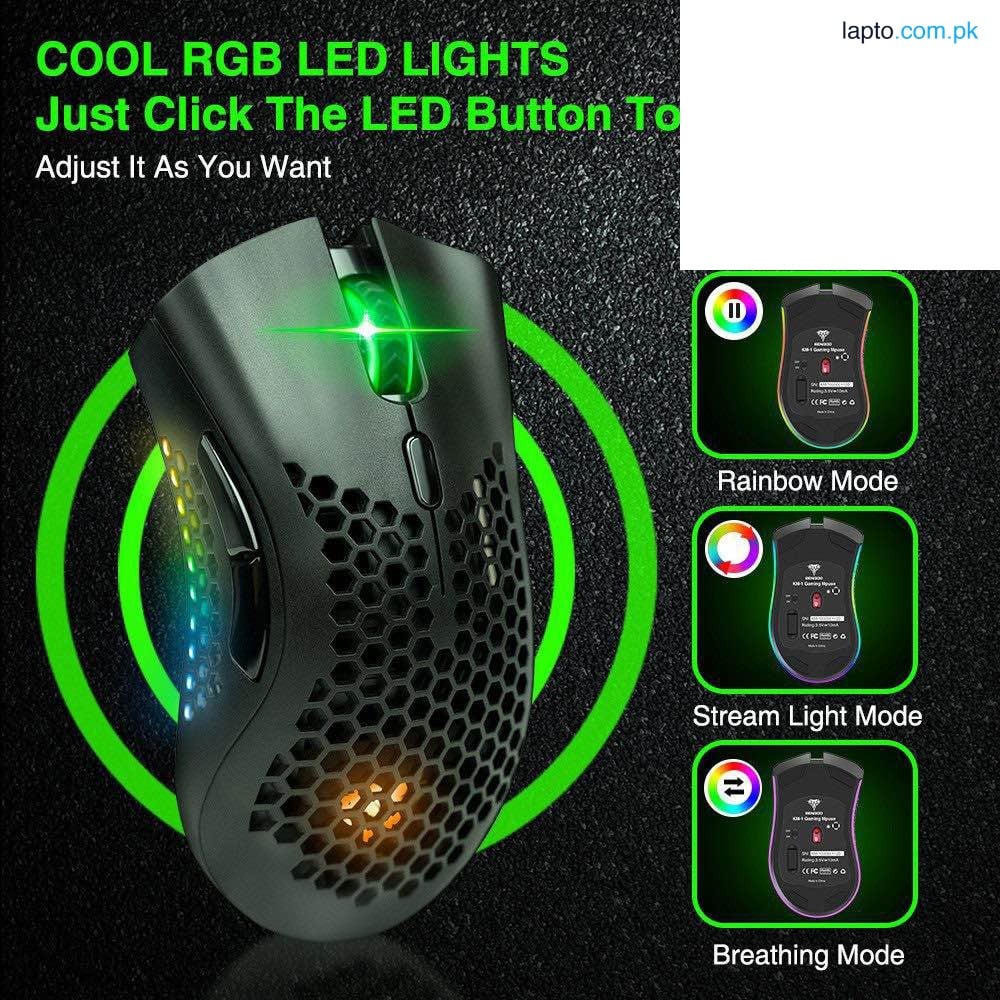 Wireless Gaming mouse WiRELESS 2.4G GAMiNG MOUSE RGB RECHARGEABLE MiCE 3200dpi