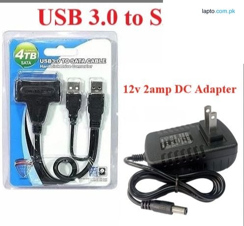 USB 3.0 to SATA - Sata to Usb 3.0 - Usb to SATA - External Hard drive - Converter - Cable - Adapter - Support 2.5" & 3.5" - SSD - HDD - Hard Drive