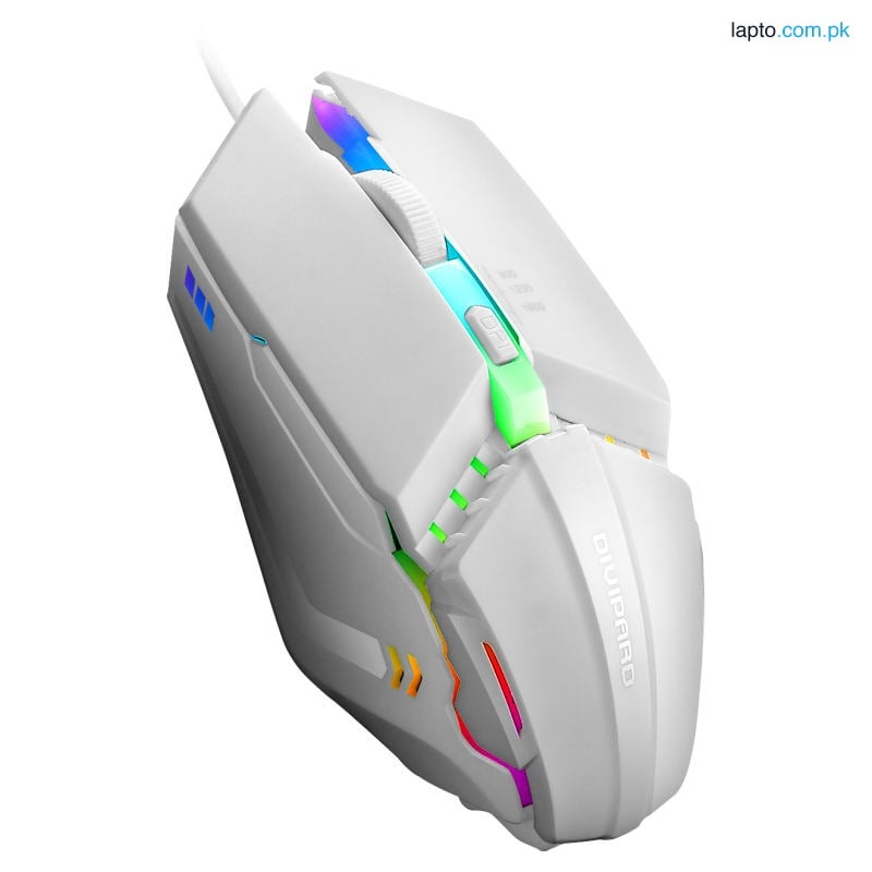 AOQELO AMG2 Wired RGB Gaming Mouse – Mechanical Wind, Noiseless, Anti-Slip Gaming Design