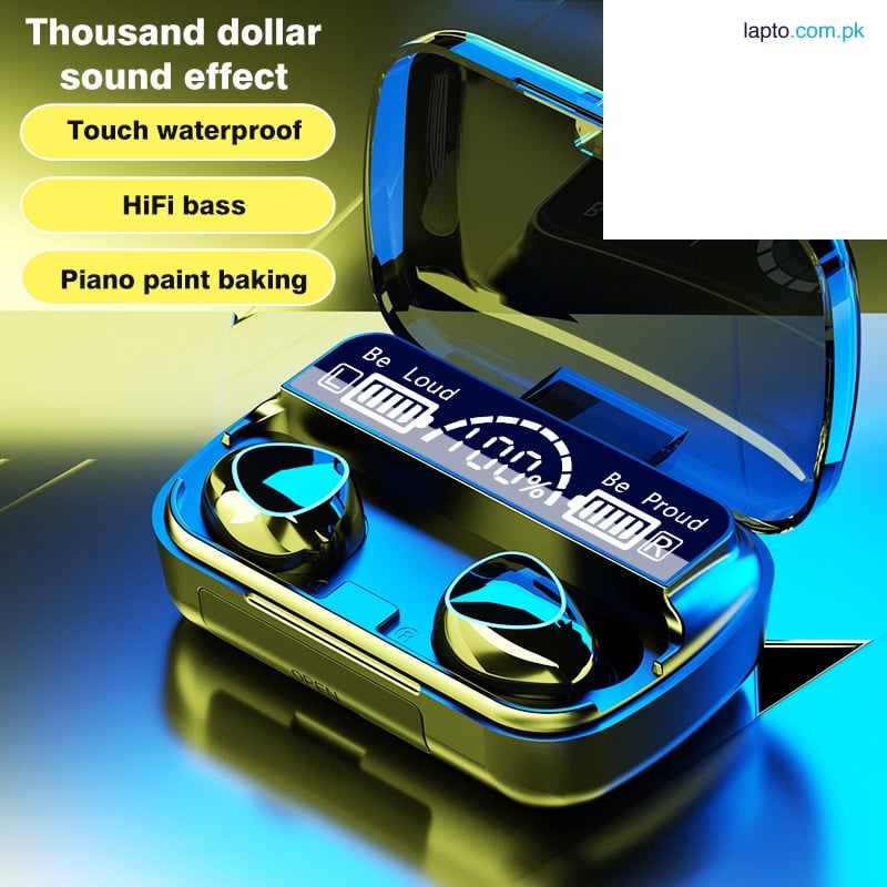 M10 True Wireless Earbuds Airpods M10 Air buds : Bluetooth with Noise-Cancelling, Long Battery Life & Touch Control - Perfect for Sports & Gaming