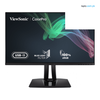 ViewSonic Frameless Ergonomic Professional LED 27″ VP2756-2K - 3-sided frameless design with ultra-thin bezels, USB-C port, up to 60W power delivery