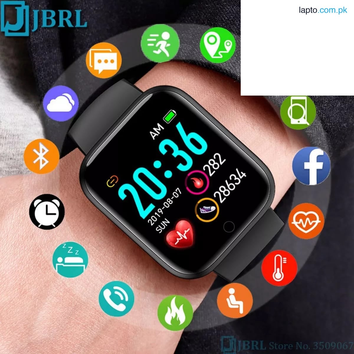 D20 Bluetooth Smart Watch for Men, Waterproof Fitness Tracker with Blood Pressure and Heart Rate Monitor, Y68