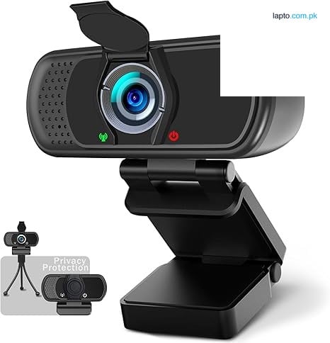 1080p/60Fps Webcam with Microphone, USB Web Camera 110-Degree View Angle Computer Camera,Webcam Tripod/Privacy Cover included,Plug and Play Web Cam for pc laptop computer mac Video Conferencing Streaming (USED)