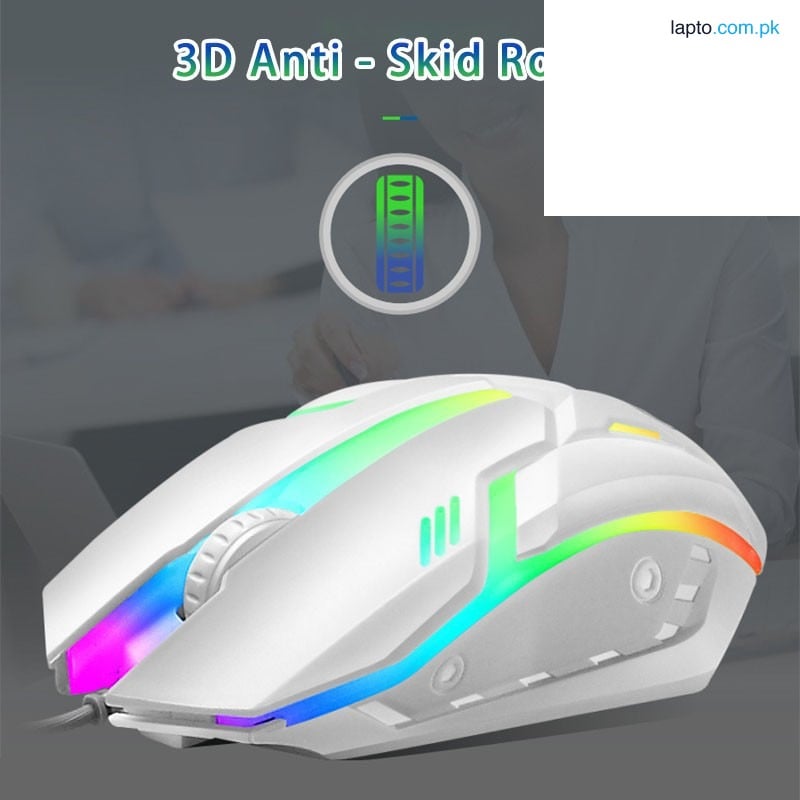 7 Colour Rainbow Lights Mouse( Wired ) For Gaming And Normal Use Gaming 7 colour light mouse usb wired 1000 DPI