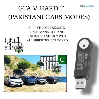 GTA 5 MODED HARD DRIVE & USB WITH PAKISTANI MODES AND SIX FREE GAMES