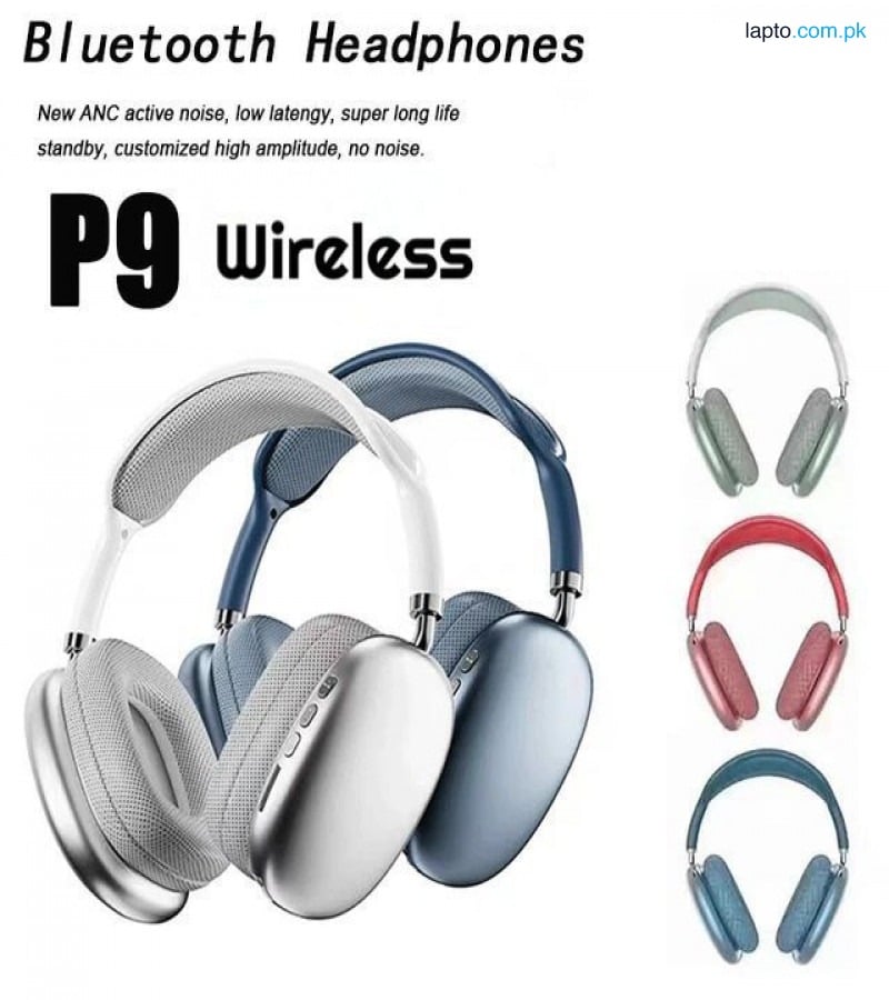 P9 Bluetooth Headset – Wireless Stereo Headphones with Deep Bass, Foldable Design & Built-in Mic for Music, Calls & Gaming