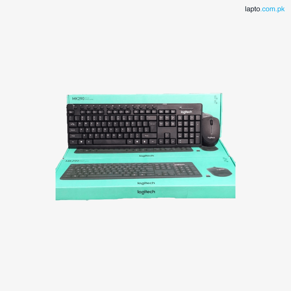 Logitech MK290 Wireless Keyboard & Mouse Combo | Silent, Reliable, and Ready to Work | With Free Cells | Real Images