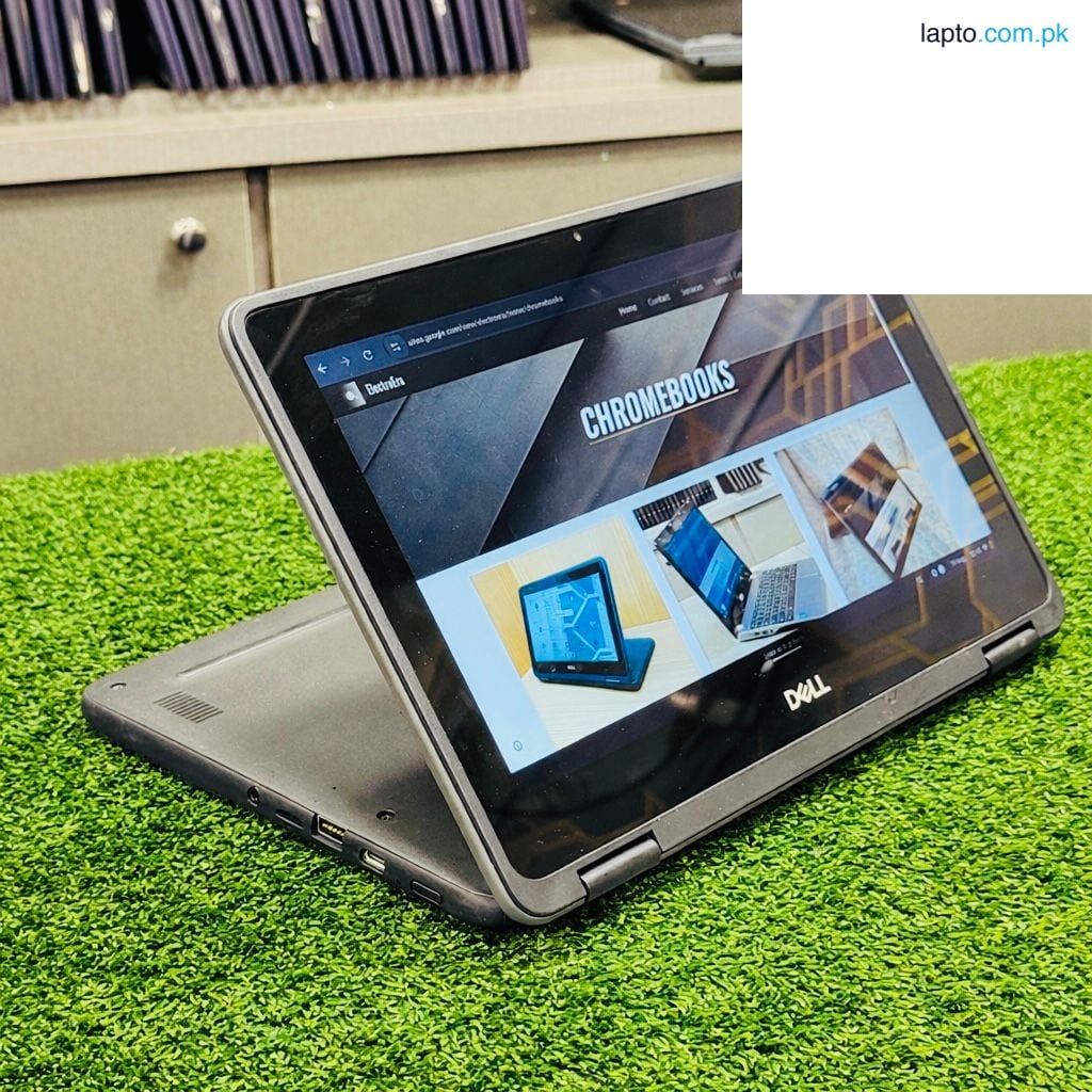 Dell Chromebook 3100 Touchscreen Chromebook | 360° Rotate | Play Store Supported | Type-C Charging | 5+ Hours Battery | Chrome OS Updates Till 2029