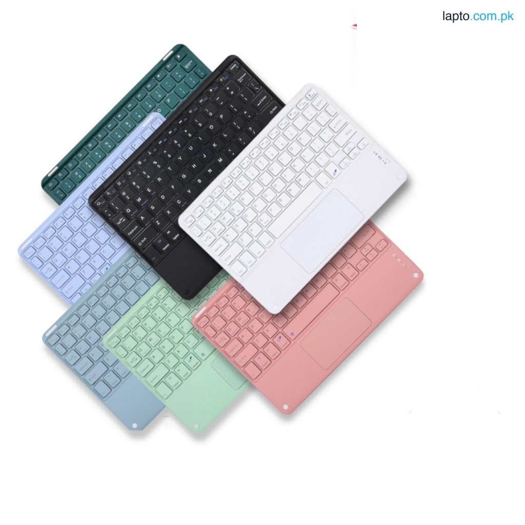 Wireless Keyboard With Touchpad Rechargeable Ultra Slim 3 Days Battery Timing For Tablet-Ipad-Laptop-Mobile-Smart led And Other devices