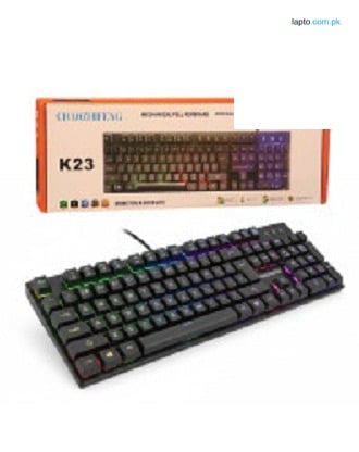 K23 Wired Gaming Keyboard With RGB Lights - Black