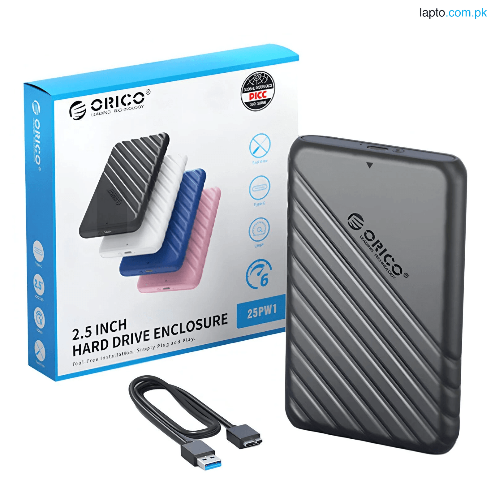 ORICO USB 3.0 HDD / SSD Enclosure – 2.5 Inch External Hard Disk Case | High-Speed Data Transfer