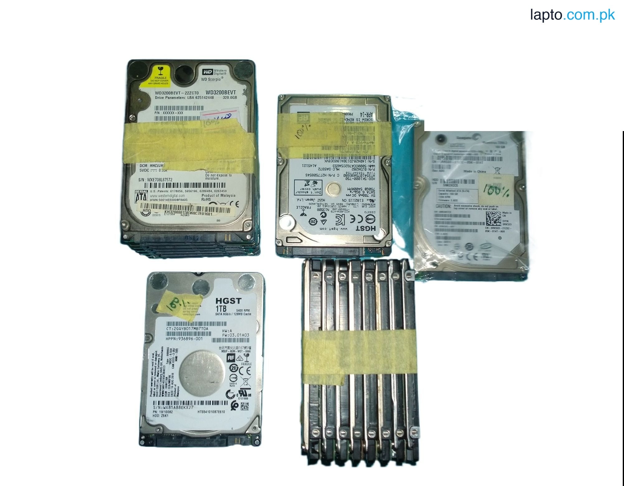 Laptop Hard Disk Drives Mixed Brand 160 GB | 320 GB | 500 GB | 750 GB | 1 TB Sealed with 100% Health