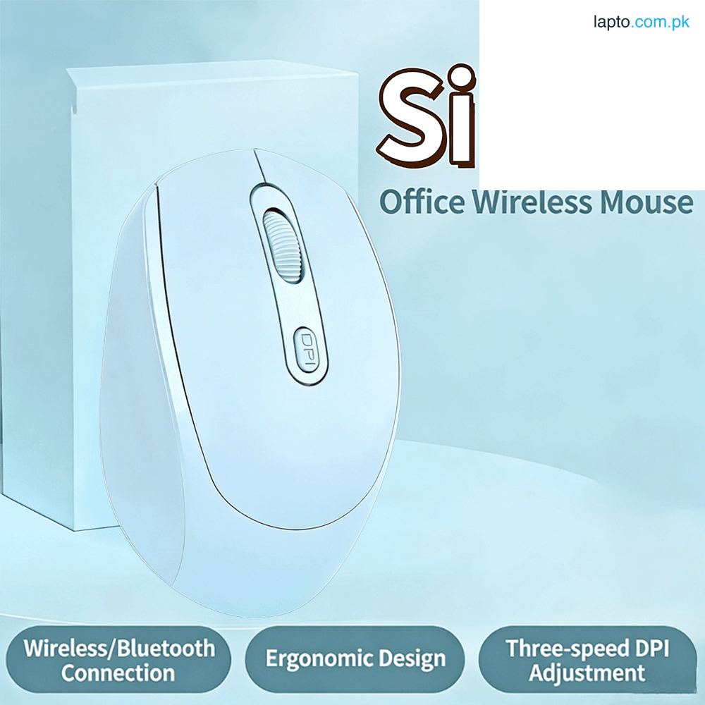 Wireless Bluetooth Mouse | 2.4G Dual Mode Rechargeable | Silent Mute Buttons | Ergonomic Gaming Mouse | 1200 DPI | For Laptop PC MacBook Office Home