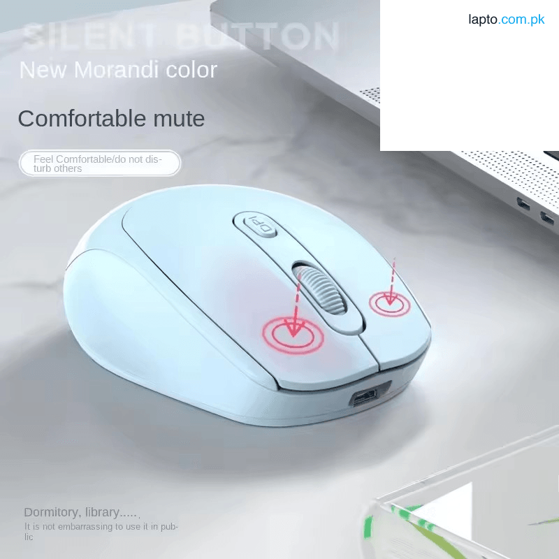- Wireless Bluetooth Mouse | 2.4G Dual Mode Rechargeable | Silent Mute Buttons | Ergonomic Gaming Mouse | 1200 DPI | For Laptop PC MacBook Office Home