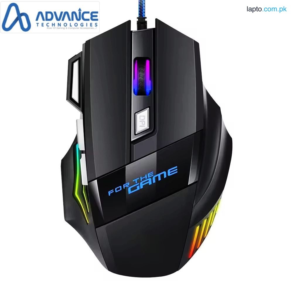 GAMING MOUSE G950 RGB LIGHT 7 BUTTONS WIRED HEAVY QUALITY