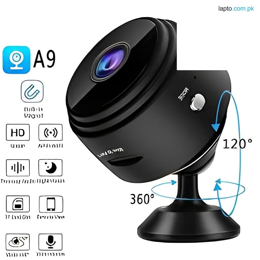 A9 Mini WiFi Camera with Night Vision – Magnetic Wireless Micro Camera with Phone App, HD Video Surveillance Camcorder for Home Security & Remote Monitoring