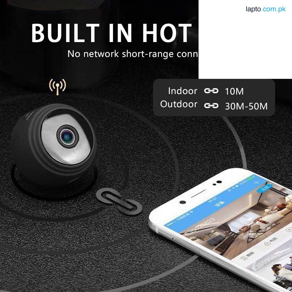 A9 Mini WiFi Security Camera 1080P HD | Indoor Outdoor IP Cam | Night Vision | Motion Alert | Mobile App View | Baby Pet Home Security