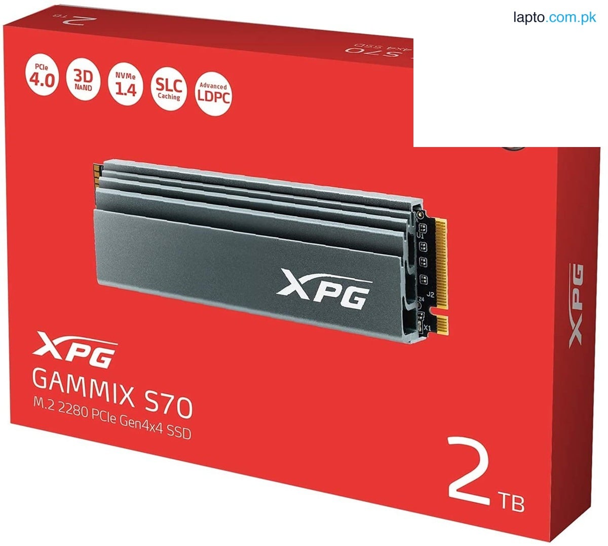 XPG GAMMIX S70 2TB M.2 2280 PCIe Gen4 x4 NVMe 1.4 7400/6800/s Internal SSD