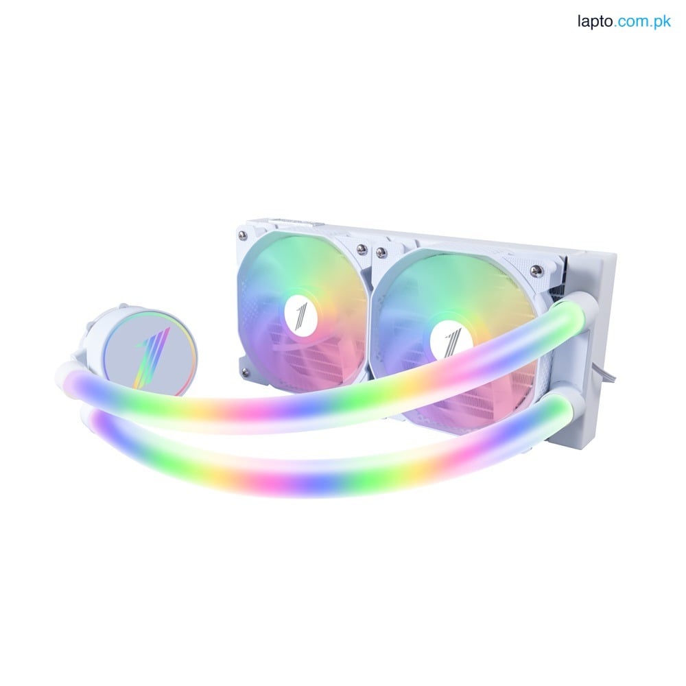 1st Player MT240 with ARGB Luminous Water-Cooled Pipes and ARGB Fans (White)